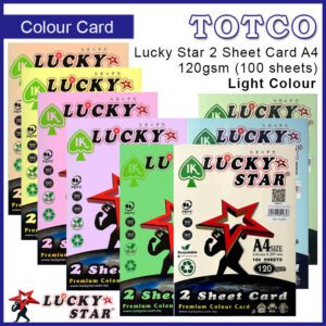 Lucky Star 2 Sheet Card A4 120gsm Light Colour 4