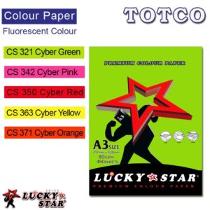 Lucky Star Color Paper A3 Fluorescent  Colour