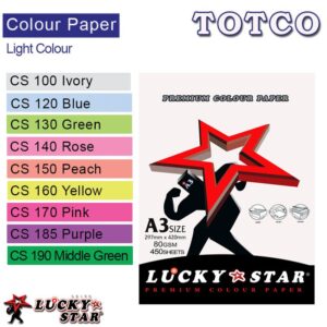 Lucky Star Color Paper A3 Light Colour