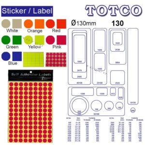 Sticker/Label Adhesive 130