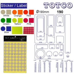 Sticker/Label Adhesive 190
