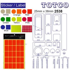Sticker/Label Adhesive 2538