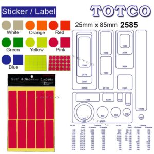 Sticker/Label Adhesive 2585
