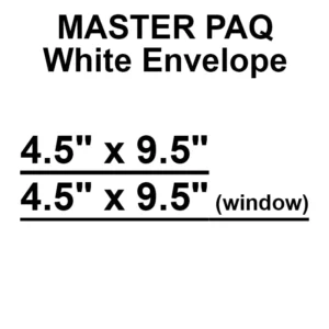 WINPAQ White Envelope (100 pcs)