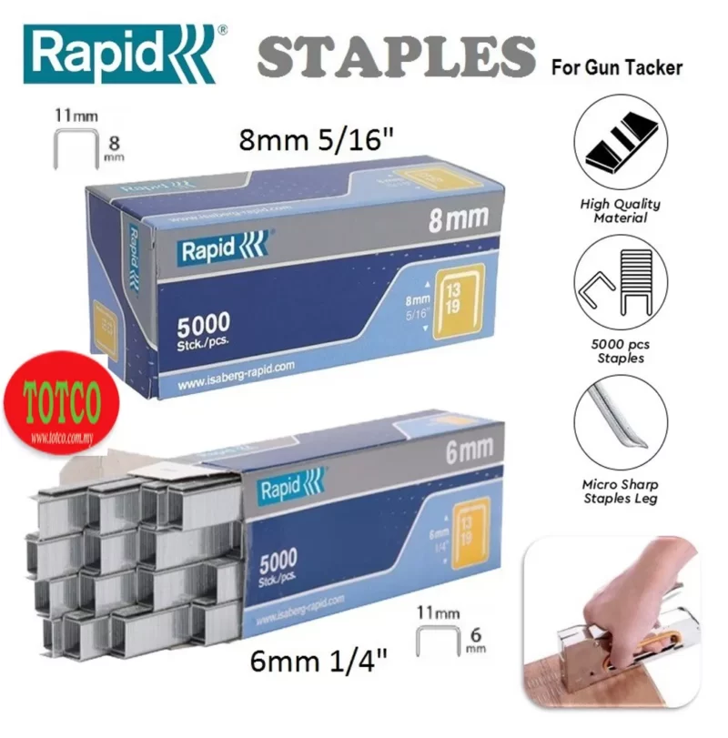 Rapid Staples 6mm (1/4")