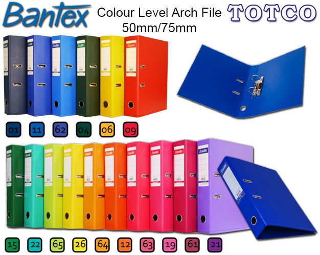 Bantex 1451 Colour Lever Arch File A4 50mm