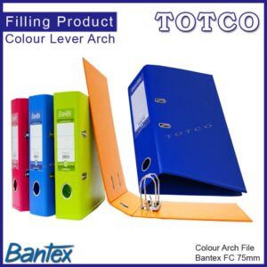 Bantex 1465 Colour Lever Arch File F4 75mm