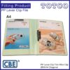 CBE 2604 A4 PP Lever Clip File + Wire Clip (Diagonal)