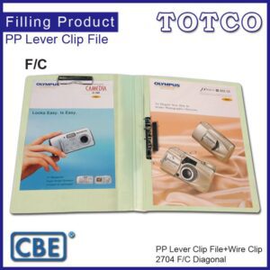 CBE 2704 F/C PP Lever Clip File + Wire Clip (Diagonal)