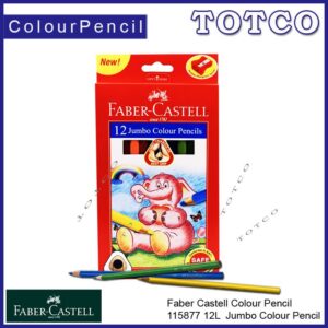 Faber Castell Jumbo Colour Pencil 1158 12L / 24L
