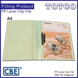CBE 2603 A4 PP Lever Clip File (Diagonal)