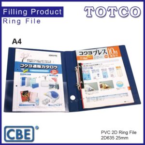 CBE 2D635 2D PVC Ring File 25mm A4