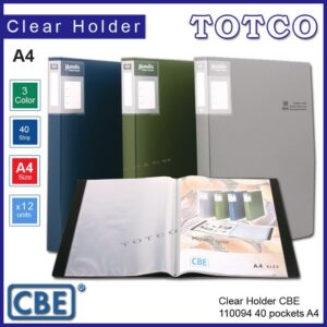 CBE Clear Holder 114094 Metalic A4 - 40 pockets