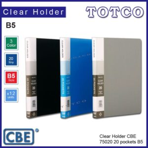 CBE Clear Holder 75020 B5 - 20 pockets