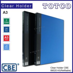 CBE Clear Holder 89020 A3 - 20 pockets