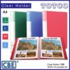 CBE Clear Holder Basal Colour A4 - 16 / 30 / 50 / 70 pockets