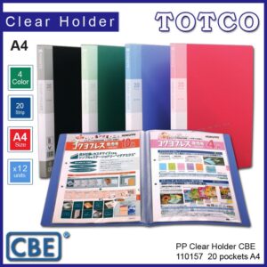 CBE Clear Holder PP 110157 A4 - 20 pockets