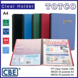 CBE Clear Holder PP 86030 A4 - 30 pockets