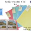 CBE Colourful Clear Holder PT20 A4 - 20 pockets