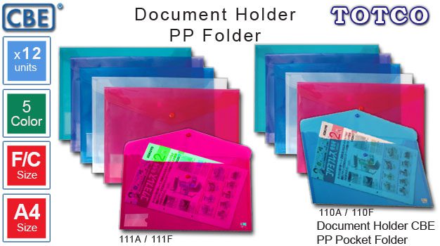 CBE Document Holder 110A / 110F (with name card pocket)