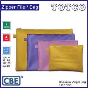 CBE Document Zipper Bags 1920 / 1921 / 1922 / 1923