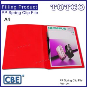 CBE F611 A4 PP Spring Clip File