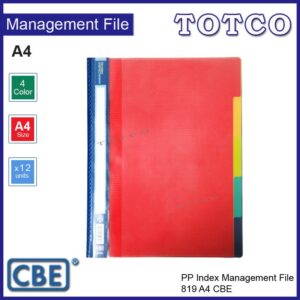 CBE Index Management File 819 A4