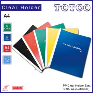 East-File Clear Holder 359A A4 - 20 pockets