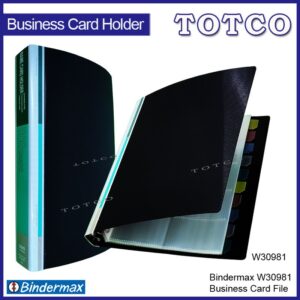 Bindermax W30981 Business Card File - 500 pockets