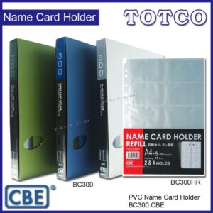 CBE BC300H PP Refillable Name Card Holder A4