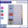 CBE Colour Paper Index Divider