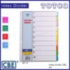 CBE Colour Paper Index Divider