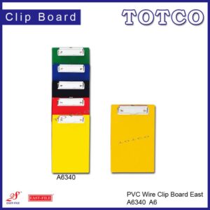 East-File PVC Wire Clip Board A6 (1pcs)