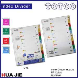 Hua Jie HJ-10 Index Divider - 10 colours
