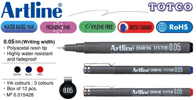 Artline EK-2305 Drawing System 0.05mm