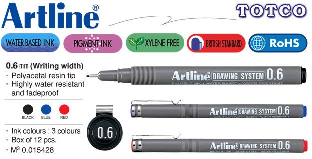 Artline EK-236 Drawing System 0.6mm