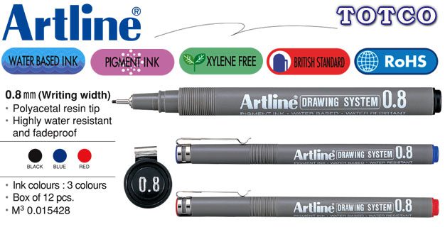 Artline EK-238 Drawing System 0.8mm