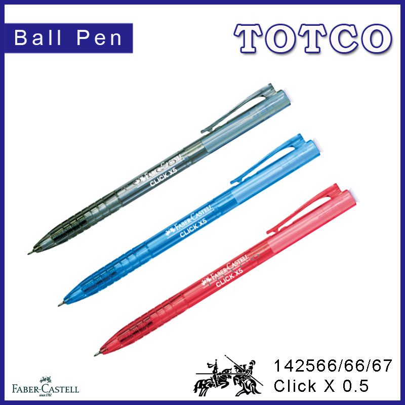 Faber Castell 1425 Click X5 Ball Pen 0.5mm (40pcs)