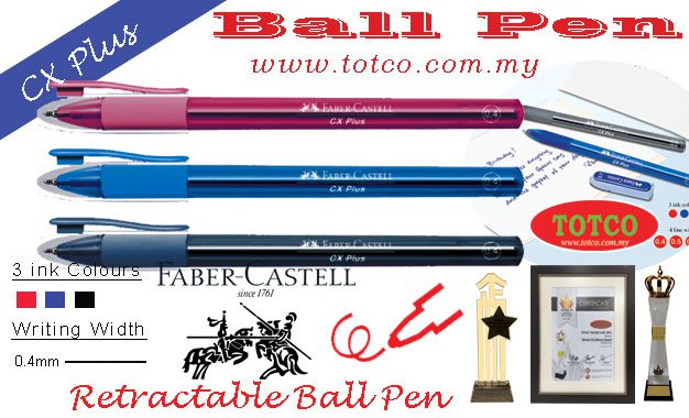 Faber Castell 540698 CX Plus Ball Pen 0.4mm (25pcs)