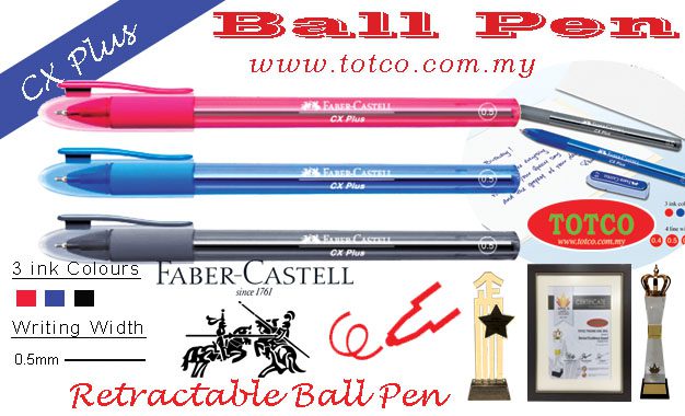 Faber Castell 541198 CX Plus Ball Pen 0.5mm (25pcs)