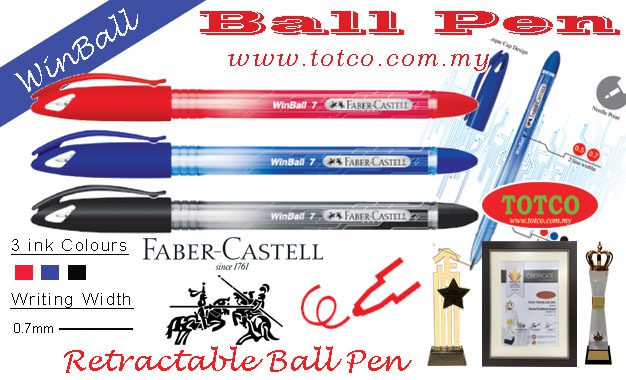 Faber Castell 641098 WinBall Ball Pen 0.7mm (30pcs)