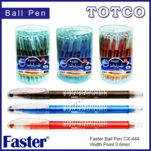 Faster CX-444 Ball Pen 0.6mm (60 pcs)