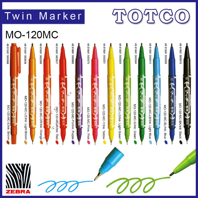 Zebra Mckee Extra Fine Marker MO-120MC