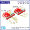 CBE Paper Clip Round Golden 21125 25mm