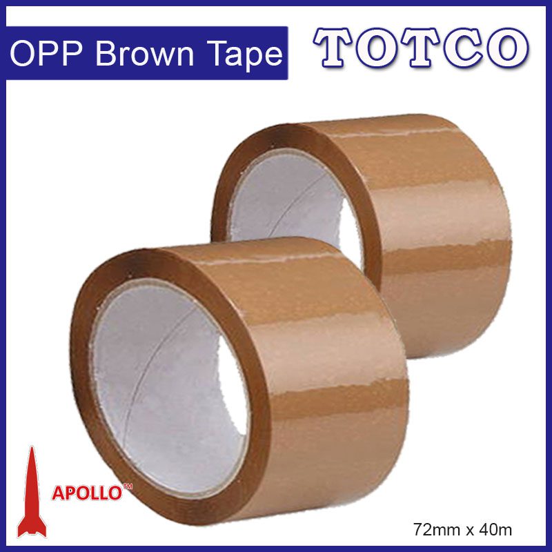 Apollo OPP Brown Tape 72mm x 40M