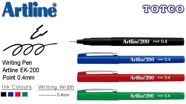 Artline EK-200 Water Based Writing Pen