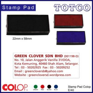 Colop Ink Pad Refill (22 x 58mm) E/40