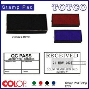 Colop Ink Pad Refill (29 x 49mm) E/35