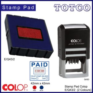 Colop Ink Pad Refill (42 x 42mm) E/Q43/2