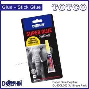 Dolphin Single Pack Super Glue 3g DGL-DOL003